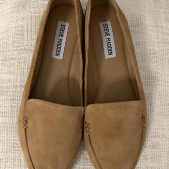 steve madden feather loafer white